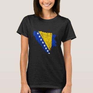 Bosnië-Herzegovina Kaart Bosnische Trip Bosnische T-shirt