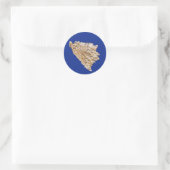 Bosnië Herzegovina Kaart Sticker (Tas)