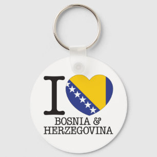 Bosnië Herzegovina Love v2 Sleutelhanger