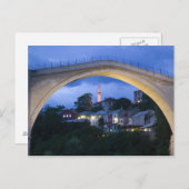 Bosnië-Herzegovina - Mostar. De oude brug 2 Briefkaart (Voorkant / Achterkant)