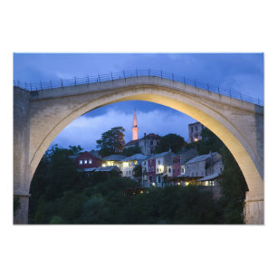 Bosnië-Herzegovina - Mostar. De Oude Brug 2 Foto Afdruk
