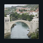 Bosnië-Herzegovina - Mostar. De oude brug Magneet<br><div class="desc">Bosnië-Herzegovina - Mostar The Old Bridge Stari most - (b1556/vernietigd in 1993 / herbouwd in 2004) symbool van Mostar � Walter Bibikow / DanitaDelimont.com</div>