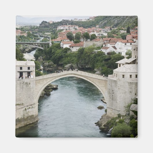 Bosnië-Herzegovina - Mostar. De oude brug Magneet (Voorkant)