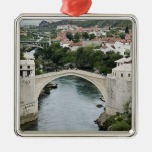 Bosnië-Herzegovina - Mostar. De oude brug Metalen Ornament