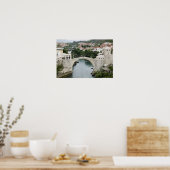 Bosnië-Herzegovina - Mostar. De oude brug Poster (Keuken)