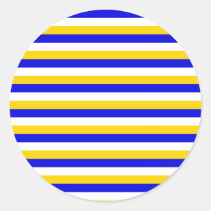 Bosnië Herzegovina Uruguay vlag strepen land pa Ronde Sticker