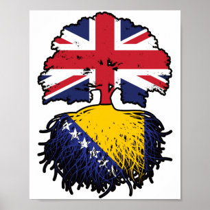 Bosnië-Herzegovina Verenigd Koninkrijk Poster
