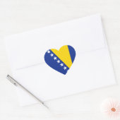 Bosnië Herzegovina Vlag Hart Sticker (Envelop)