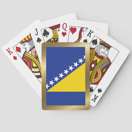 Bosnië Herzegovina Vlag Speelkaarten (Achterkant)