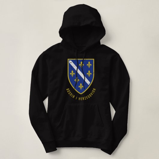 Bosnië Herzigovina Blue Flag Bosnian Gift Pullover (Design voorkant)