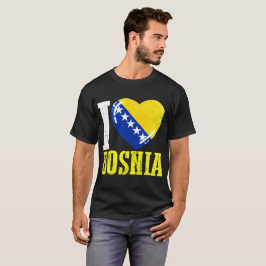 Bosnië I hou van Bosnië T-shirt (Voorkant volledig)