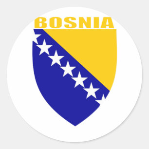 Bosnië-kernwapenschild Ronde Sticker