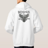 BOSNIË: Mannen Fleece Zip Jogger (Made in USA) Hoodie (Achterkant)