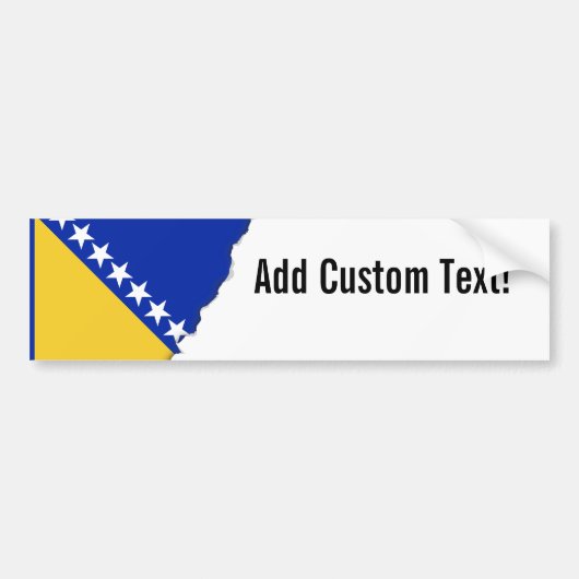 Bosnië-vlag Bumpersticker (Voorkant)