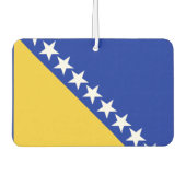 Bosnië-vlag Luchtverfrisser (Voorkant)