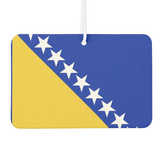 Bosnië-vlag Luchtverfrisser (Voorkant)