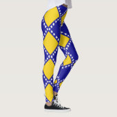 Bosnië vlag patroon leggings (Rechts)