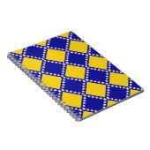 Bosnië vlag patroon notitieboek (Rechterzijde)