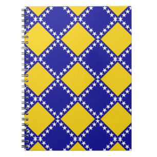 Bosnië vlag patroon notitieboek