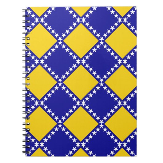 Bosnië vlag patroon notitieboek (Voorkant)