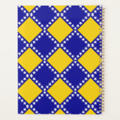 Bosnië vlag patroon planner (Achterkant)