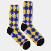 Bosnië vlag patroon sokken (Rechts)