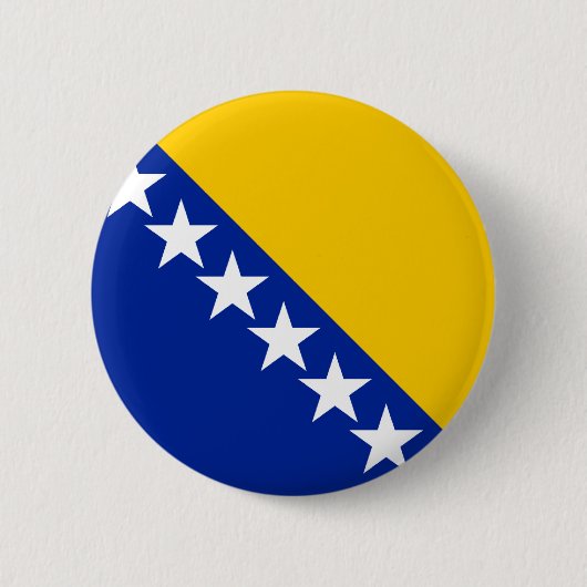 Bosnië-vlag Ronde Button 5,7 Cm (Voorkant)