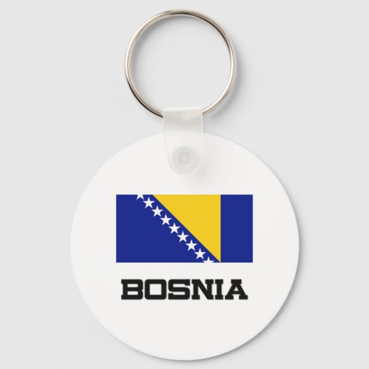 Bosnië-vlag Sleutelhanger (Voorkant)