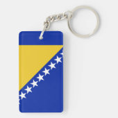 Bosnië-vlag Sleutelhanger (achterkant)