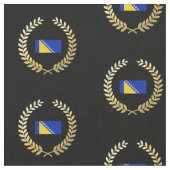 Bosnië-vlag Stof (Close Up)