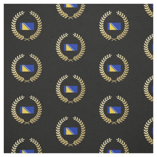 Bosnië-vlag Stof (Swatch)