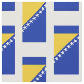Bosnië-vlag Stof (Close Up)