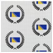 Bosnië-vlag Stof (Close Up)