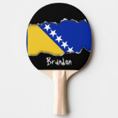Bosnië-vlag Tafeltennisbatje (Voorkant)