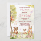 Bosnimf Babyshower Bosdieren Kaart (Voorkant)