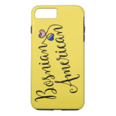 Bosnisch-Amerikaanse telefooncel met ingebouwde ha Case-Mate iPhone Case (Achterkant)