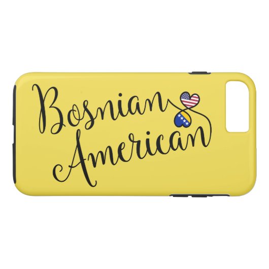 Bosnisch-Amerikaanse telefooncel met ingebouwde ha Case-Mate iPhone Case (Achterkant (Horizontaal))