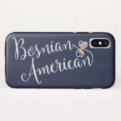 Bosnisch-Amerikaanse telefooncel met ingebouwde ha Case-Mate iPhone Case (Achterkant (horizontaal))