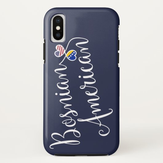Bosnisch-Amerikaanse telefooncel met ingebouwde ha Case-Mate iPhone Case (Achterkant)