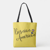 Bosnisch-Amerikaanse Tinwint Hearts Grocery Bag Tote Bag (Achterkant)