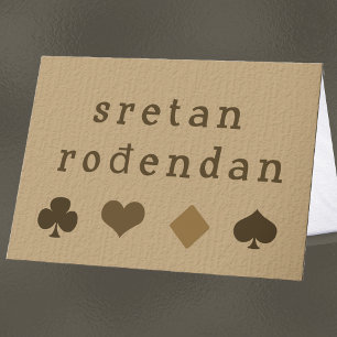 Bosnisch Birthday Wishes Kaart