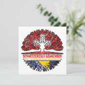 Bosnisch Bosnisch Schweizer Schweiz Baum Wurzel Kaart (Staand voorkant)