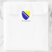 Bosnisch embleem ronde sticker (Tas)