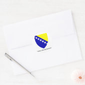 Bosnisch embleem ronde sticker (Envelop)