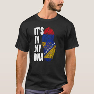 Bosnisch en Armeens erfgoed voor DNA-vlag T-shirt