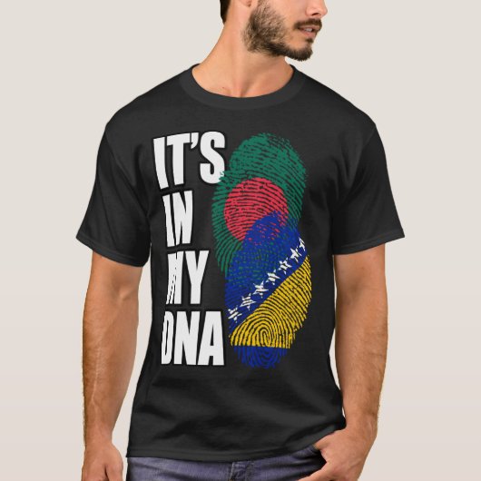 Bosnisch en Bangladeshi Mix DNA Flag Erfgoed T-shirt (Voorkant)