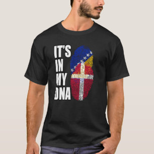 Bosnisch en Deens erfgoed voor DNA-vlaggen T-shirt