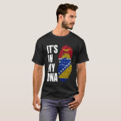 Bosnisch en Kiribati mengen DNA erfgoed vlag T-shirt (Voorkant volledig)