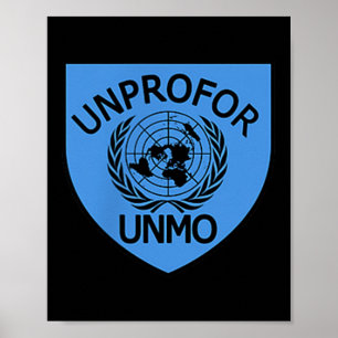 Bosnisch-Kroatische Oorlog Unprofor Vredeshandhavi Poster