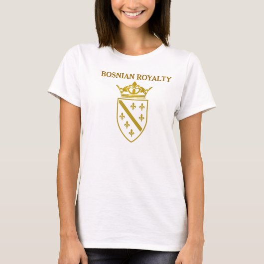 Bosnisch Royalty Vrouw T-Shirt (Voorkant)